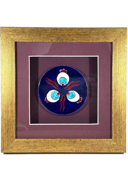 Iznik Çini Çintemani Motifli Plaket