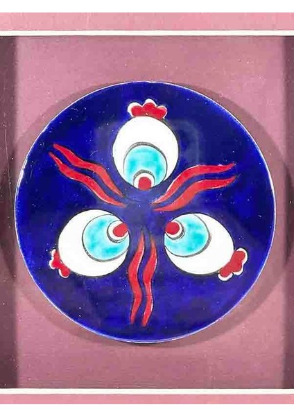 Iznik Çini Çintemani Motifli Plaket