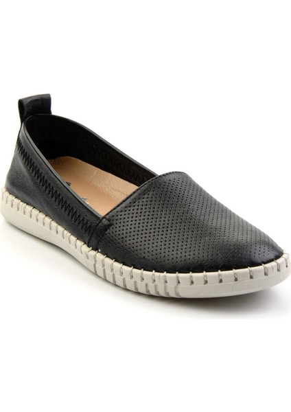 Siyah Leather Kadın Casual Ayakkabı K01028031603