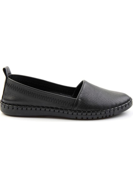 Siyah Siyah Leather Kadın Casual Ayakkabı K01028031603