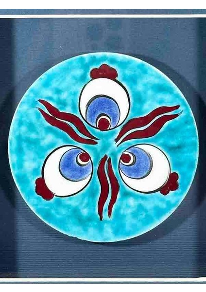 Iznik Çini Çintemani Motifli Plaket