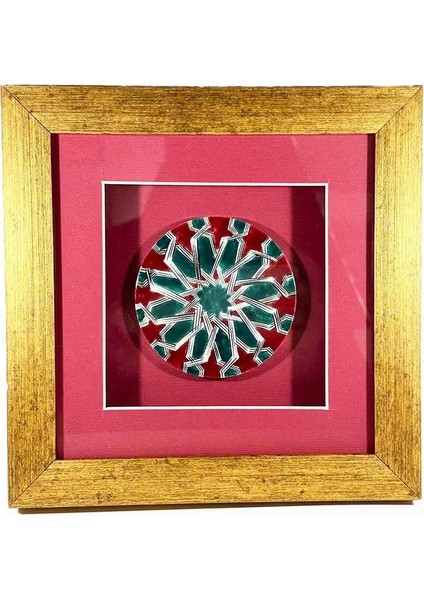 Iznik Çini Selçuklu Yıldızı Motifli Plaket