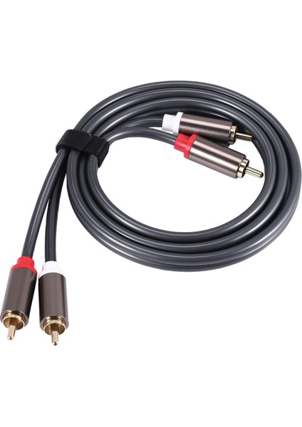 Rexlis 2 Rca'dan 2 Rca'ya Erkek'ten Erkek'e Hifi Ses Kablosu Ofc Av Hoparlör Tel Tv DVD Amplifikatör Subwoofer Soundbar 1m (Yurt Dışından)