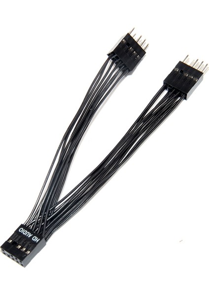 Anakart Ses Hd Uzatma Kablosu 9pin 1 Kadın 2 Erkek Y Splitter Kablo Siyah Pc Dıy Için 10 cm (Yurt Dışından)