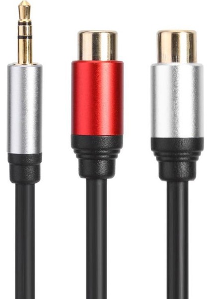 3.5mm Erkek - 2rca Dişi Stereo Jak Aux Ses Kablosu Y Adaptörü Rca Kablosu iPhone Mp3 Tablet Bilgisayar Hoparlörler Pc Için (Yurt Dışından)