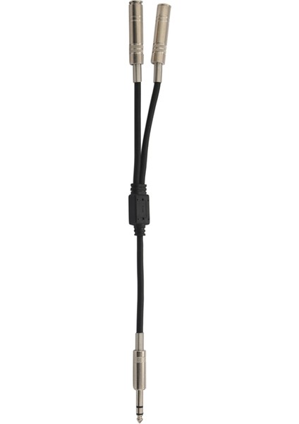 6.35MM 1/4 Inç Stereo Jak Ayırıcı Kablo Adaptörü Kurşun Fişi Çift 6.35MM Sokete (Yurt Dışından)