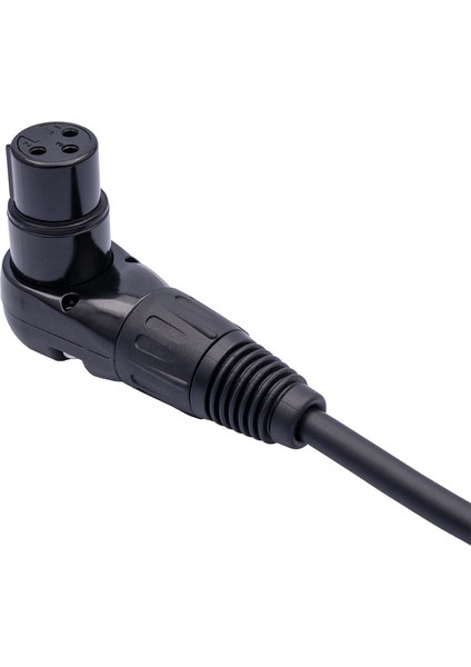 1 Adet Xlr Mikrofon Uzatma Kablosu Adaptörü 90 Derece Xlr Dişi - Düz Xlr Erkek 3-Pinli Mikrofon Kablosu 1m (Yurt Dışından)