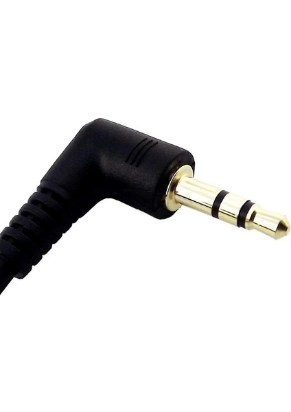 Cep Telefonu Ses Adaptörü 90 Derece Açı 3.5mm Erkekten Erkeğe Stereo Ses Aux Uzatma Kablosu Kablosu Akıllı Telefon Için (Yurt Dışından)