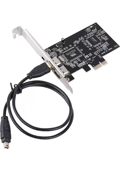Pcı-E Express Kart 1394A Ieee 1394B Denetleyici Kart Kablosu Yüksek Hızlı Veri Aktarımı Video Düzenleme Ses Kaydı (Yurt Dışından)