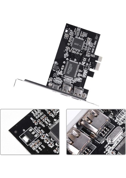 Pcı-E Express Kart 1394A Ieee 1394B Denetleyici Kart Kablosu Yüksek Hızlı Veri Aktarımı Video Düzenleme Ses Kaydı (Yurt Dışından)