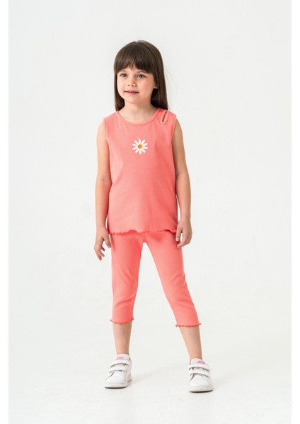 Papatya Nakışlı Taytlı Takım 50354