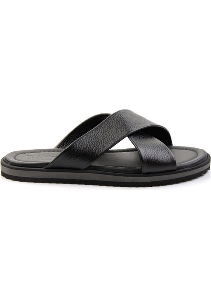 Siyah Leather Erkek Terlik E04801040140
