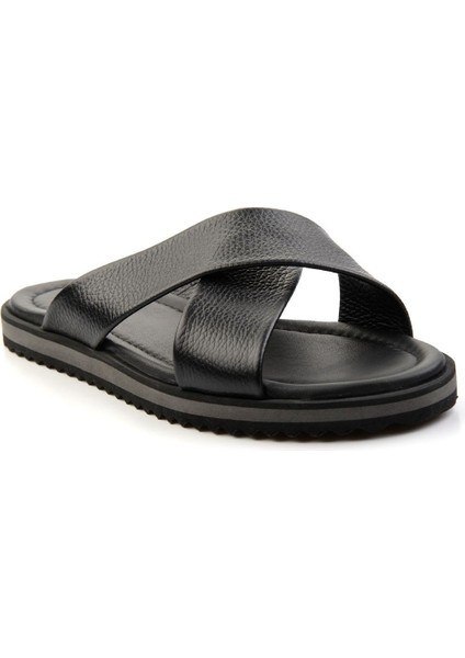 Siyah Leather Erkek Terlik E04801040140 fiyatları