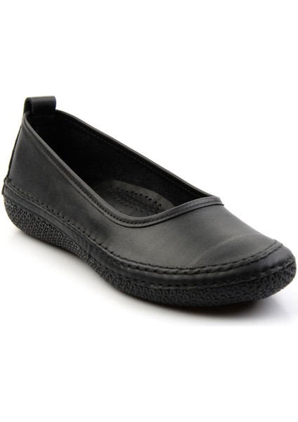 Siyah Leather Kadın Babet K01303018403 fiyatları