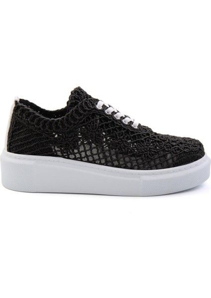 Siyah Leather Kadın Sneaker K01303018716