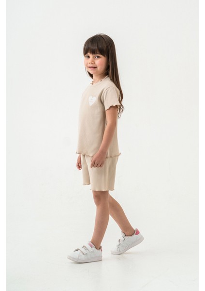 So Cute Nakışlı Şortlu Takım 50355