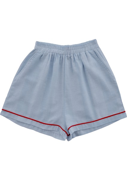Sunday Kırmızı Biyeli Şort Pijama Altı