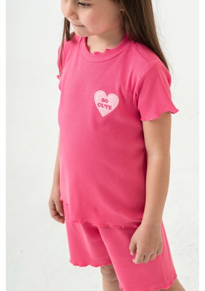 So Cute Nakışlı Şortlu Takım 50355 modelleri