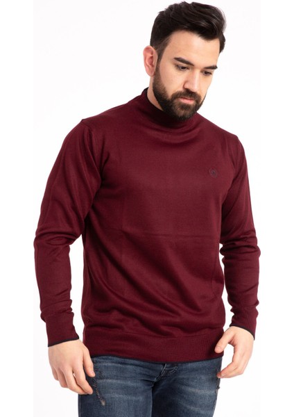 Erkek Ince Yün Triko Örgü Regular Kalıp Baba Yarım Balıkçı Yaka Boğazlı Kazak Bluz 5140 fırsatları