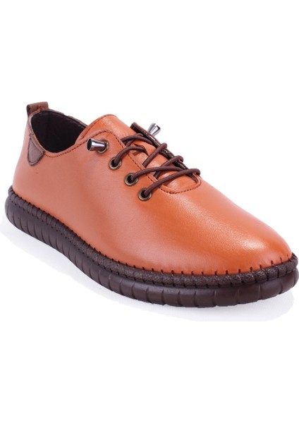 DZA07-1236035 Taba Ortopedik Günlük Deri Kadın Ayakkabı