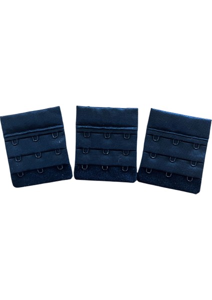 3x3 Sütyen Uzatma Agrafı – 51MM Genişlik – Beyaz / Siyah | Kopça Uzatıcı Aparat