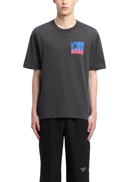 Gs Hs Shaq Sılo Logo Tee Siyah Erkek Kısa Kol T-Shirt