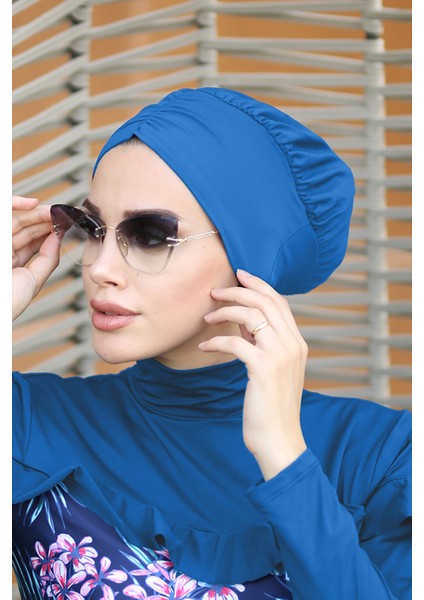 Büzgülü Deniz Havuz Bone R-1001 MAVI01