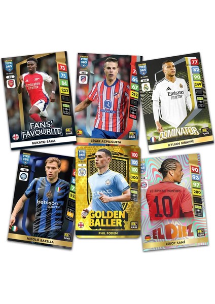 Fıfa 365 2025 Tcg Metal Kutu Futbolcu Kartları