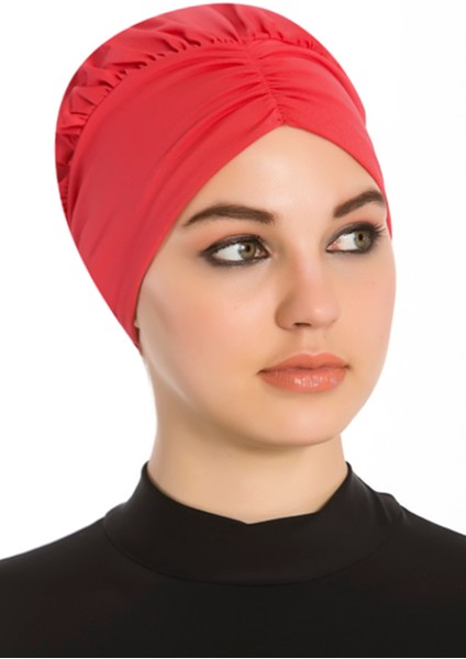 Büzgülü Deniz Havuz Bone R-1001 Kırmızı