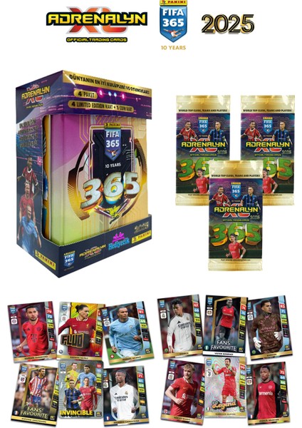Fıfa 365 2025 Tcg Metal Kutu Futbolcu Kartları