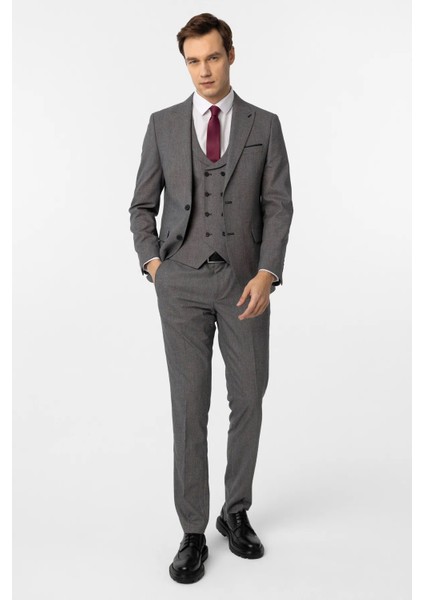 Dar Kesim Desenli Takım Elbise fiyatları