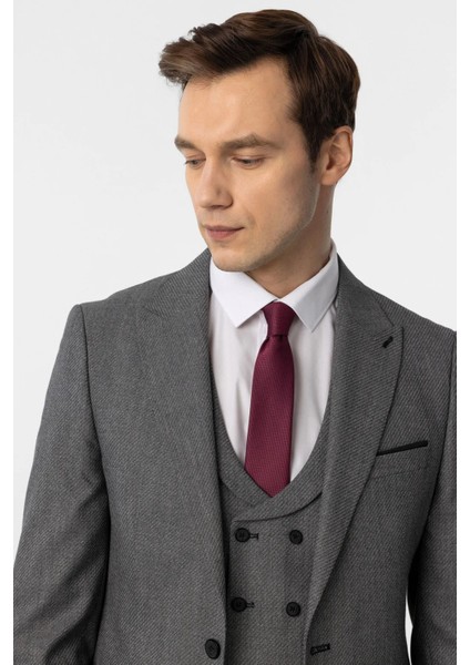 Dar Kesim Desenli Takım Elbise indirimleri