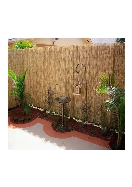 180CM Yükseklik x 250CM Genişlik Doğal Bambu Kamış Hasır Çit Dekoratif Bahçe Balkon ve Duvar Çiti Reed Fence