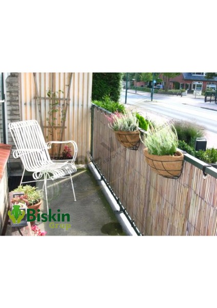 80CM Yükseklik x 150CM Genişlik Bambu Kamış Hasır Çit Dekoratif Bahçe Balkon ve Duvar Çiti Reed Fence