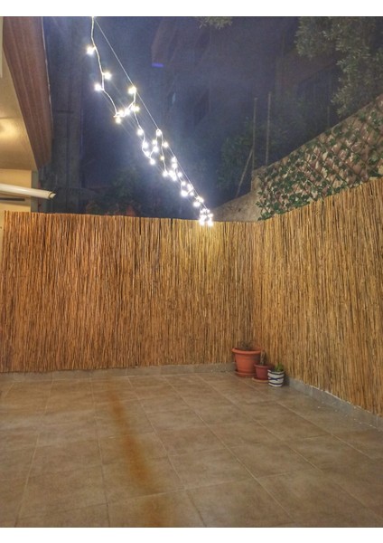 250CM Yükseklik x 100CM Genişlik Doğal Bambu Kamış Hasır Çit Dekoratif Bahçe Balkon ve Duvar Çiti Reed Fence
