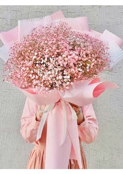 - Pembe Cipsofilya Buketi