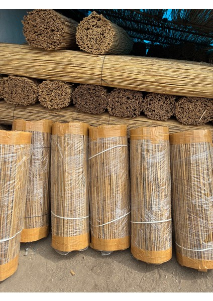 110CM Yükseklik x 100CM Genişlik Bambu Kamış Hasır Çit Dekoratif Bahçe Balkon ve Duvar Çiti Reed Fence