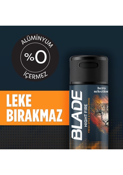 Hero Selection Serisi Night Fire Erkek Deodorant 3X150 ml