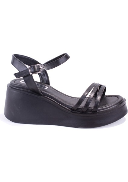 DZA07-10620772 Siyah Günlük Ortopedik Kadın Sandalet modelleri