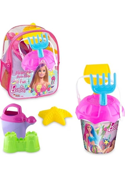 Barbie Resimli Sırt Çantalı Plaj Set