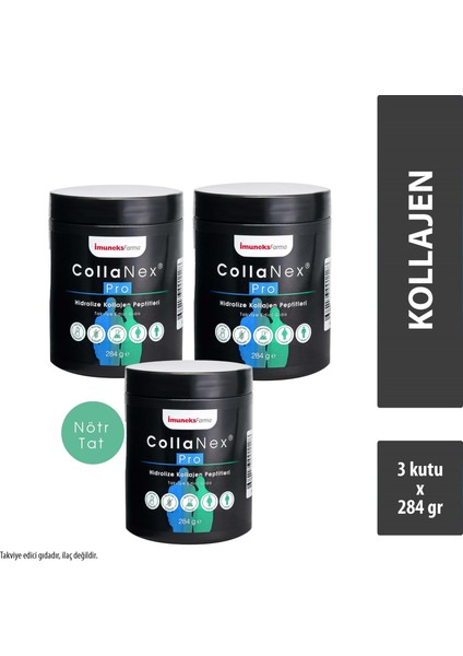 Collanex Pro Hidrolize Kollajen Peptitleri Içeren Takviye Edici Gıda 284 G