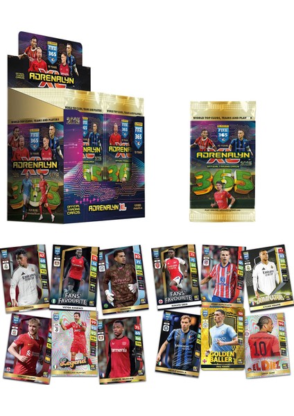 Fıfa 365 2025 Trading Card Futbolcu Kartları 1 Kutu (50 Paket)