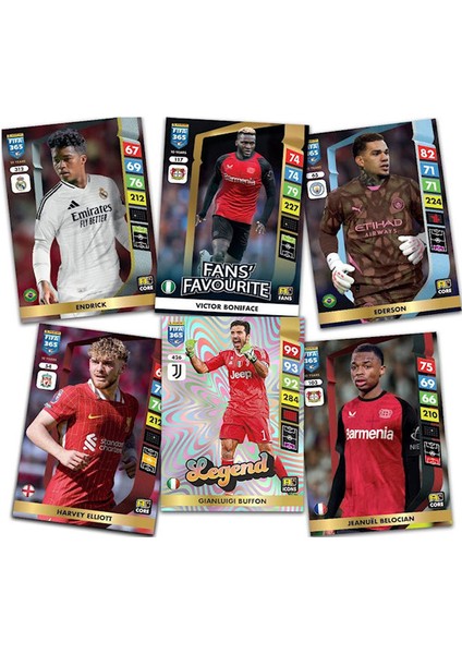 Fıfa 365 2025 Trading Card Futbolcu Kartları 1 Kutu (50 Paket)
