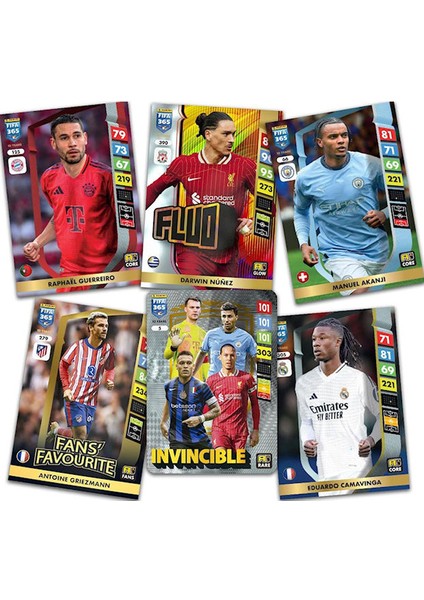 Fıfa 365 2025 Trading Card Futbolcu Kartları 1 Kutu (50 Paket)