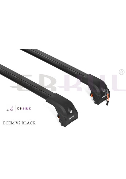 Ecem V2 Siyah Ara Atkı/tavan Barı 135 cm (Flush Tip Çıtalar Için)