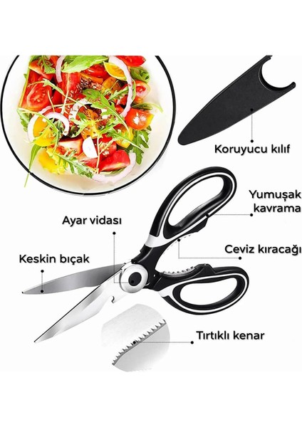 Pratik Çok Fonksiyonlu Mutfak Makası Tavuk Makası