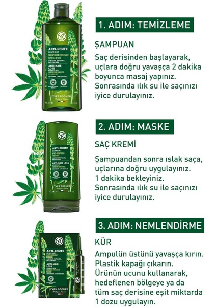 Saç Dökülmesine Karşı 3'lü Bakım SETI-9916628 modelleri