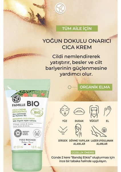 Tüm Aile Için Organik Sertifikalı Onarıcı Famille Bio Cica Krem-50 Ml-90378