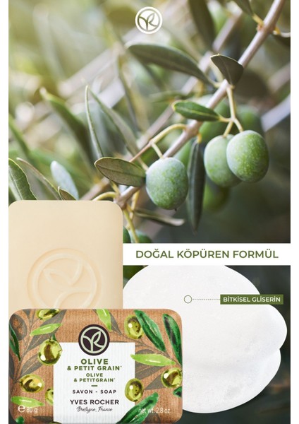 Katı Sabun - Ferahlatıcı Zeytin Turunç - 80g-90399