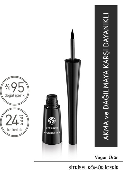 Fırça Uçlu Eyeliner -01. Siyah
